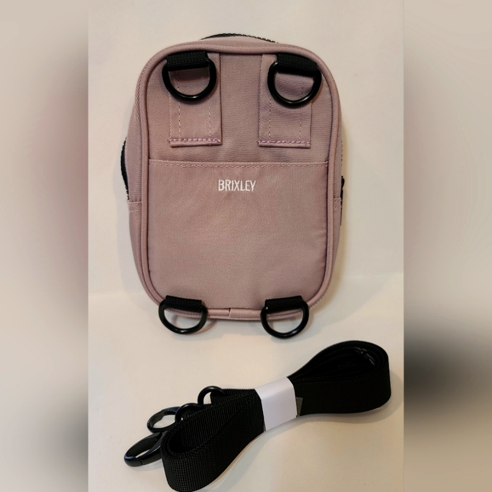 BRIXLEY Perry convertible crossbody sling adjustable body bag nwot Dusty Rose